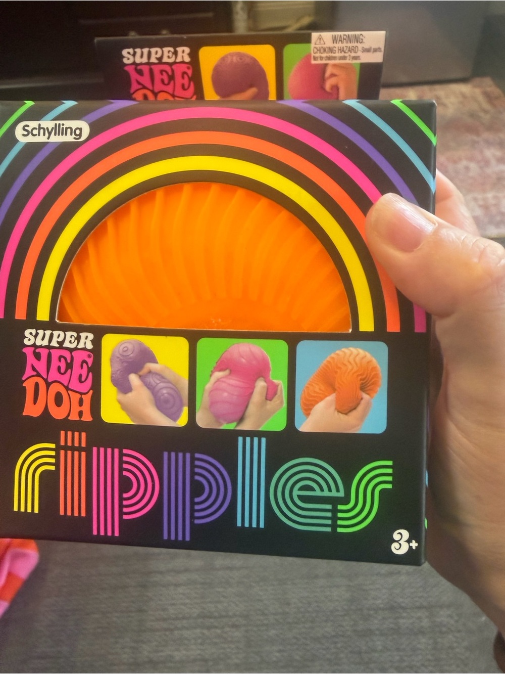 Super NeeDoh Ripples Kids Toy – Orange